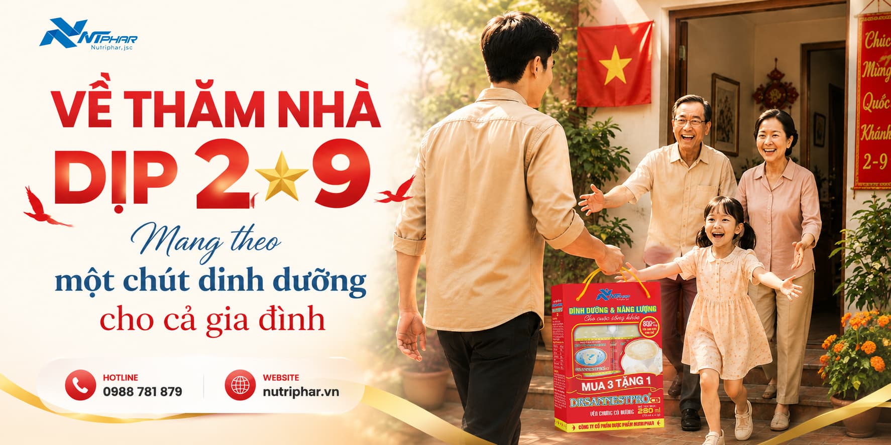 Về thăm nhà dịp 2/9 – Mang theo một chút dinh dưỡng cho cả gia đình